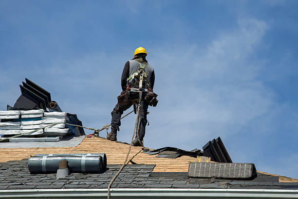 Professional Storm Damage Roof Repair technician working in Summit, NJ